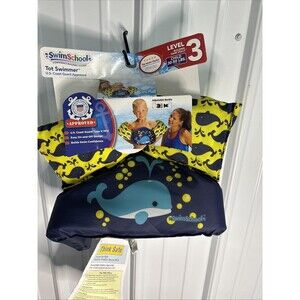 Swimschool Level 3 Floatation Device For 30-50 Lbs Whales Nwt
